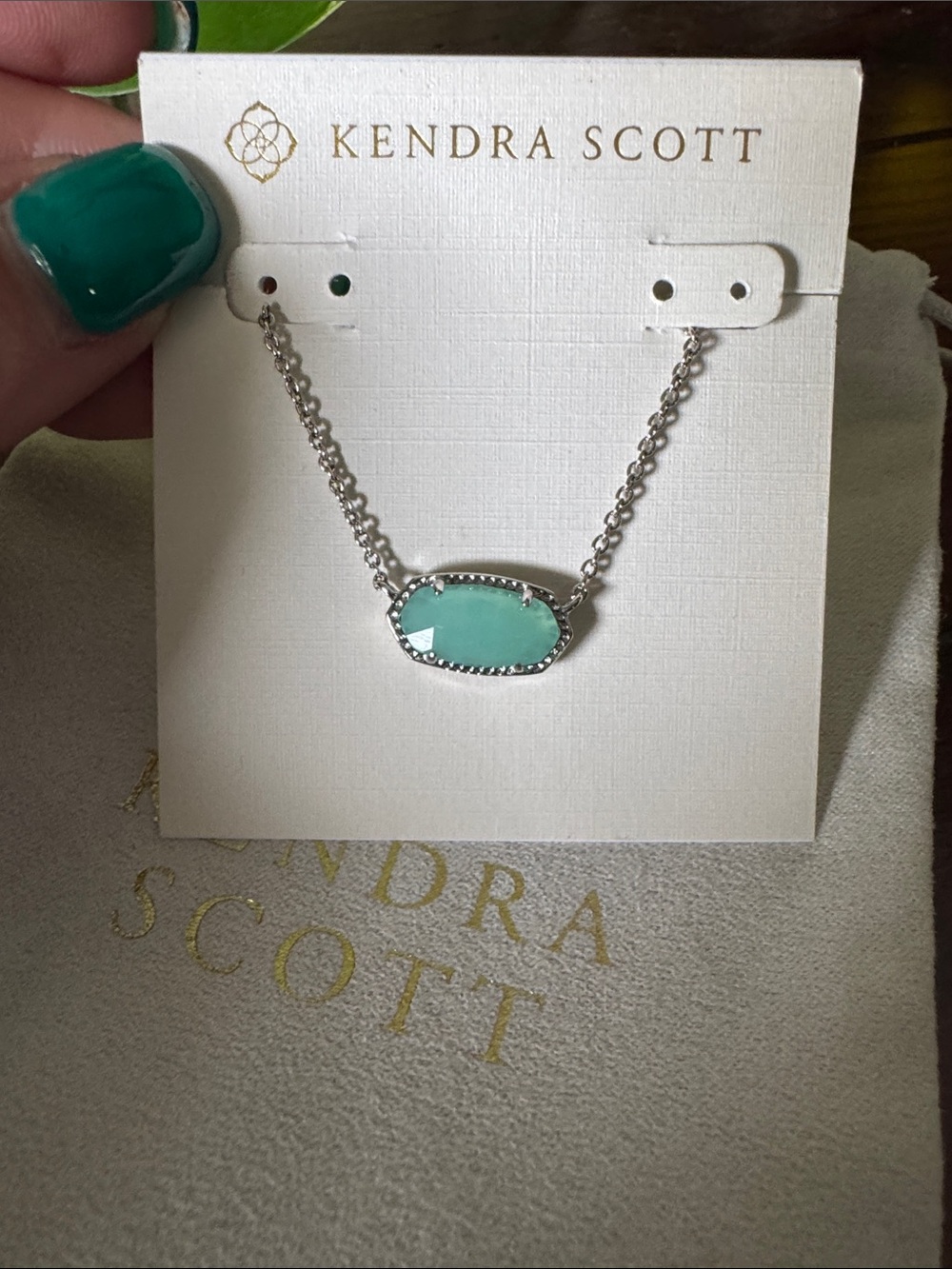 Kendra Scott & Chalcedony Elaina Necklace